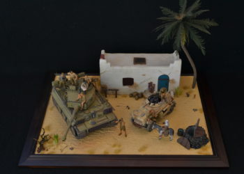 Sd.Kfz 222 in Diorama Afrika korps