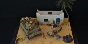 Sd.Kfz 222 in Diorama Afrika korps