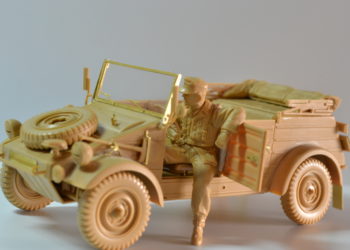 Kübelwagen Dryfitted en klaar voor de primer