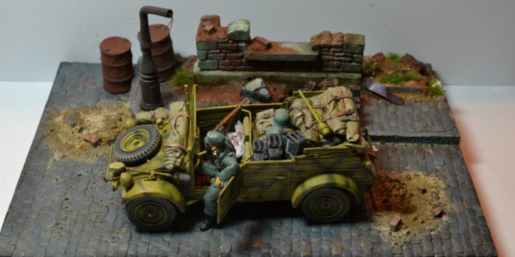 Diorama voor de Kübelwagen