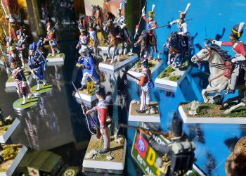 Expositie miniatuurfiguren Modelspoor Museum Sneek