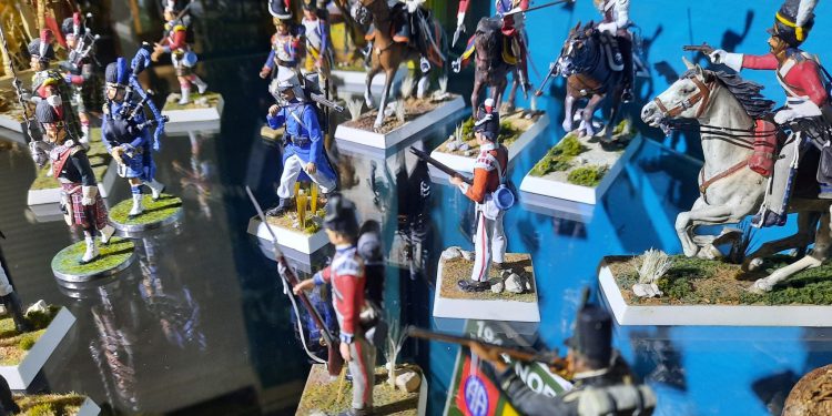 Expositie miniatuurfiguren Modelspoor Museum Sneek