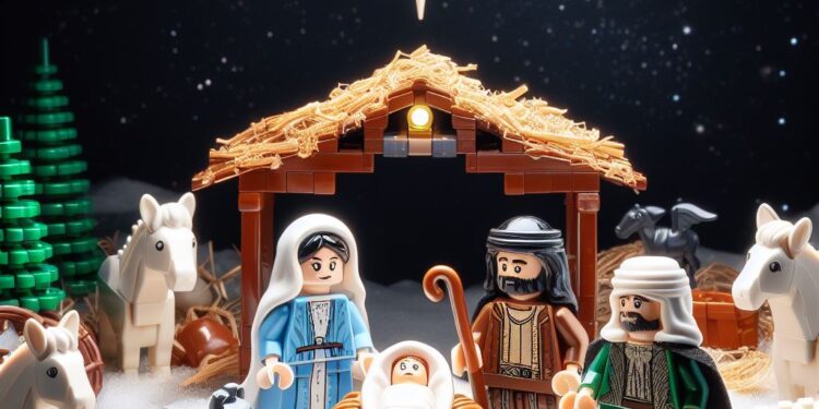 Bouw je eigen LEGO-kerststal
