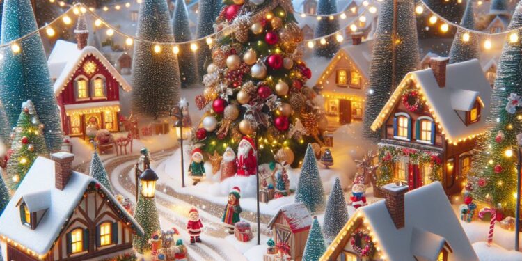Video: Marina De Clercq tovert woonkamer al jaren om in miniatuurkerstdorp