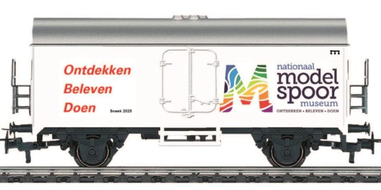 Exclusieve H0 museumwagon 2025 bij Nationaal Modelspoor Museum Sneek